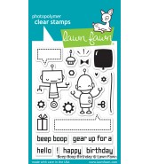 Lawn Fawn BEEP BOOP BIRTHDAY stamp set